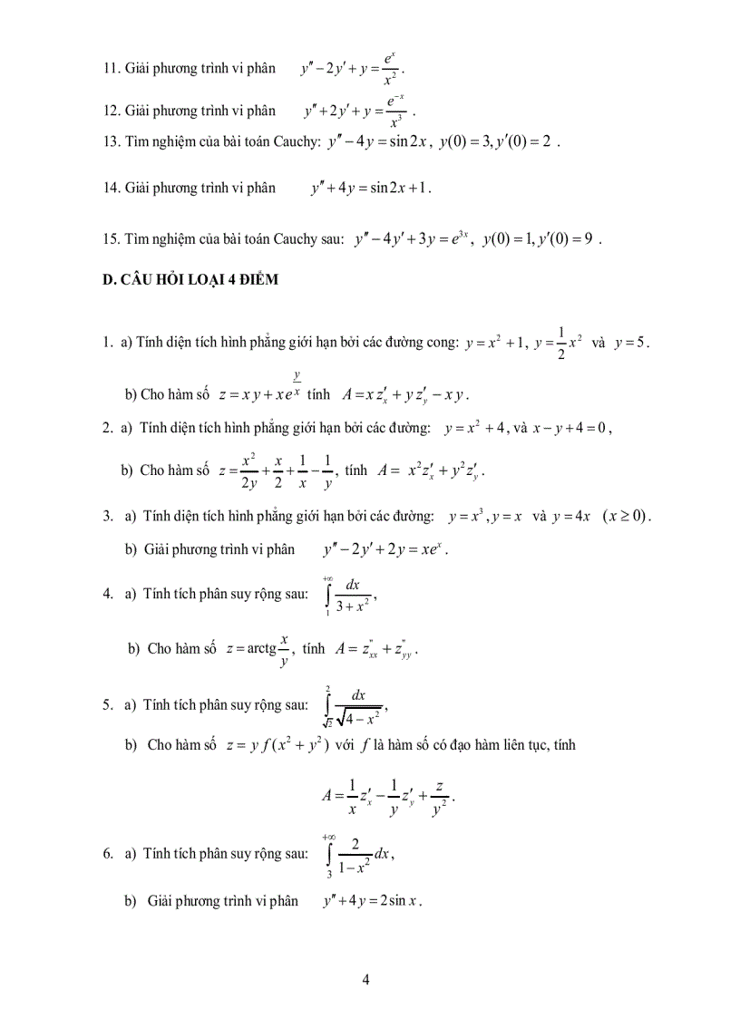 image for page Ngân hàng đề thi giải tích 1 HVBCVT 1