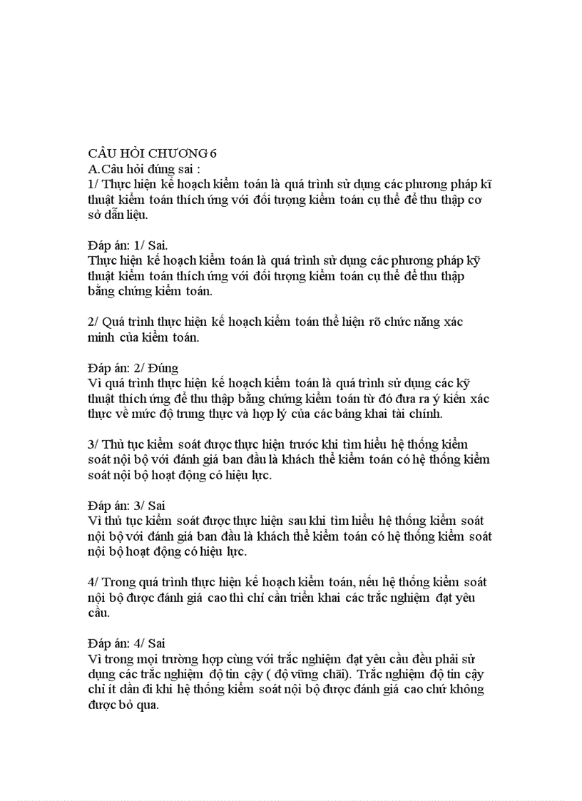 image for page Trắc nghiệm kiểm toán cho các bạn tham khảo đây