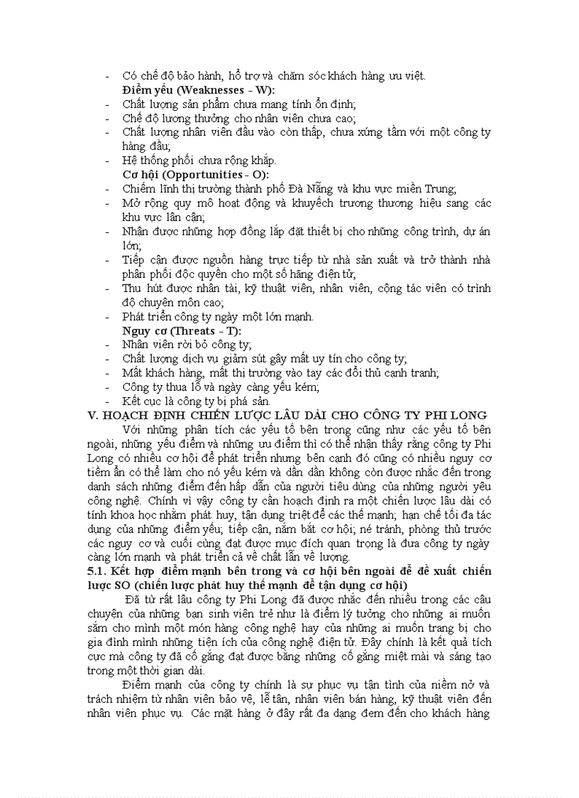 image for page Phân tích ma trận SWOT của công ty máy tính Phi Long