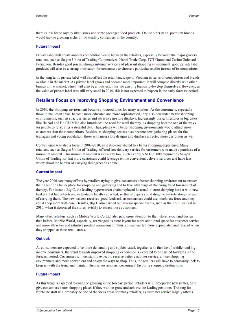 image for page Báo cáo ngành bán lẻ việt nam 2010