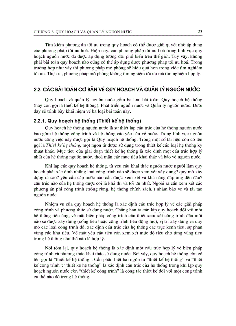 image for page Giáo trình quy hoạch và quản lý nguồn nước