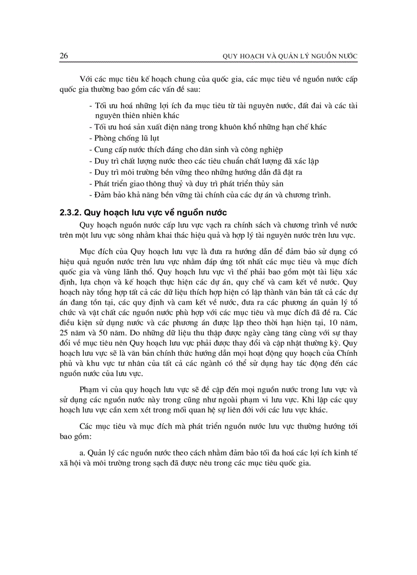 image for page Giáo trình quy hoạch và quản lý nguồn nước