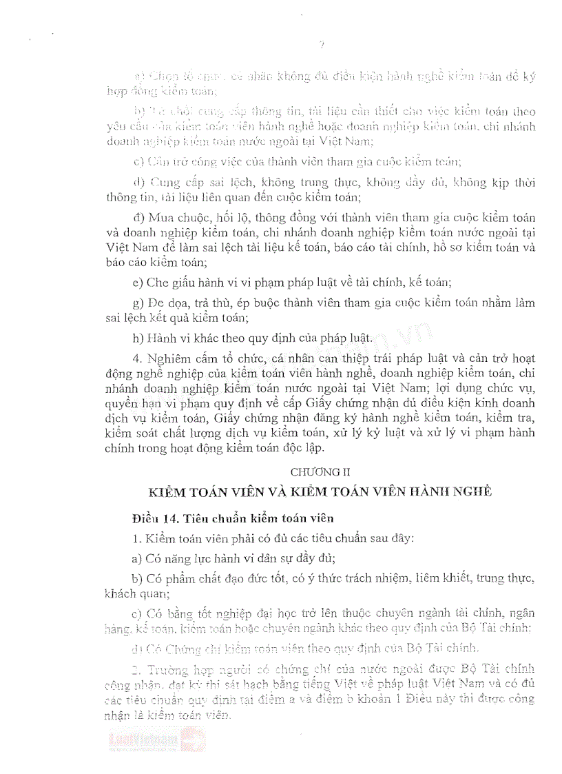 image for page Luật kiểm toán độc lập