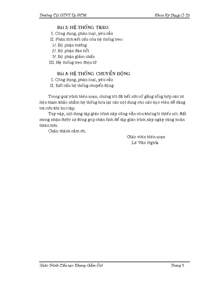 image for page Giáo trình cấu tạo khung gầm ôtô