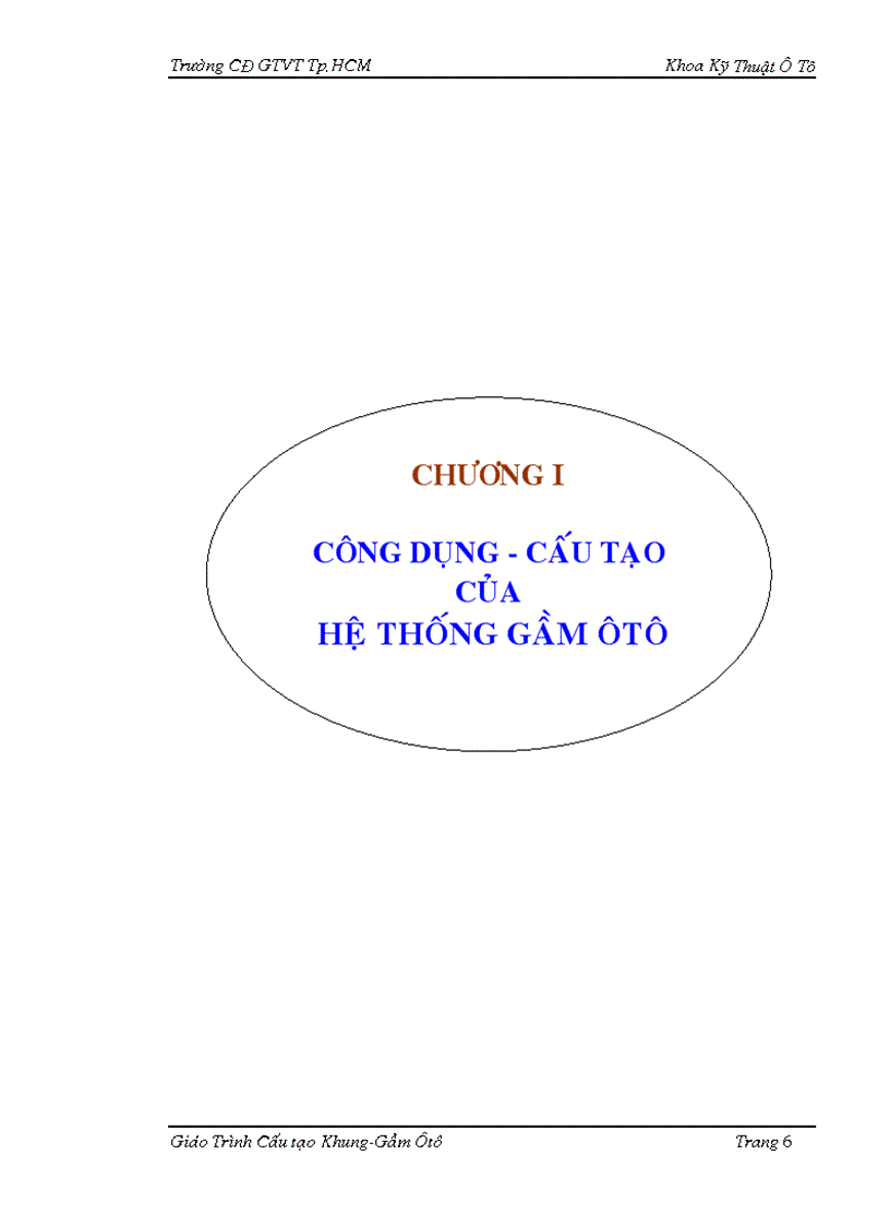 Giáo trình cấu tạo khung gầm ôtô