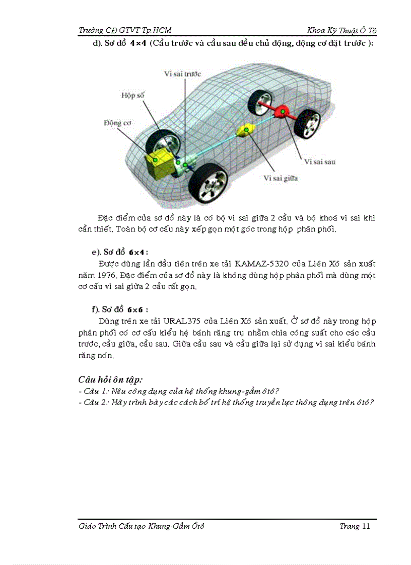 image for page Giáo trình cấu tạo khung gầm ôtô
