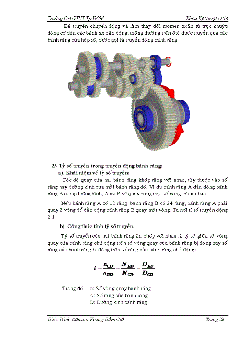 image for page Giáo trình cấu tạo khung gầm ôtô