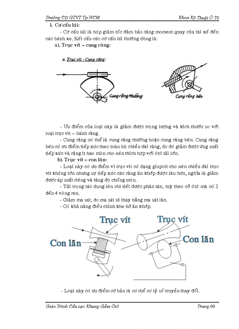 image for page Giáo trình cấu tạo khung gầm ôtô