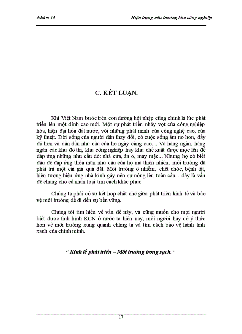 image for page Quản lý môi trường khu công nghiệp