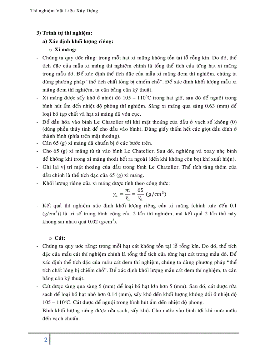 image for page Báo cáo thí nghiệm Vật Liệu Xây Dựng