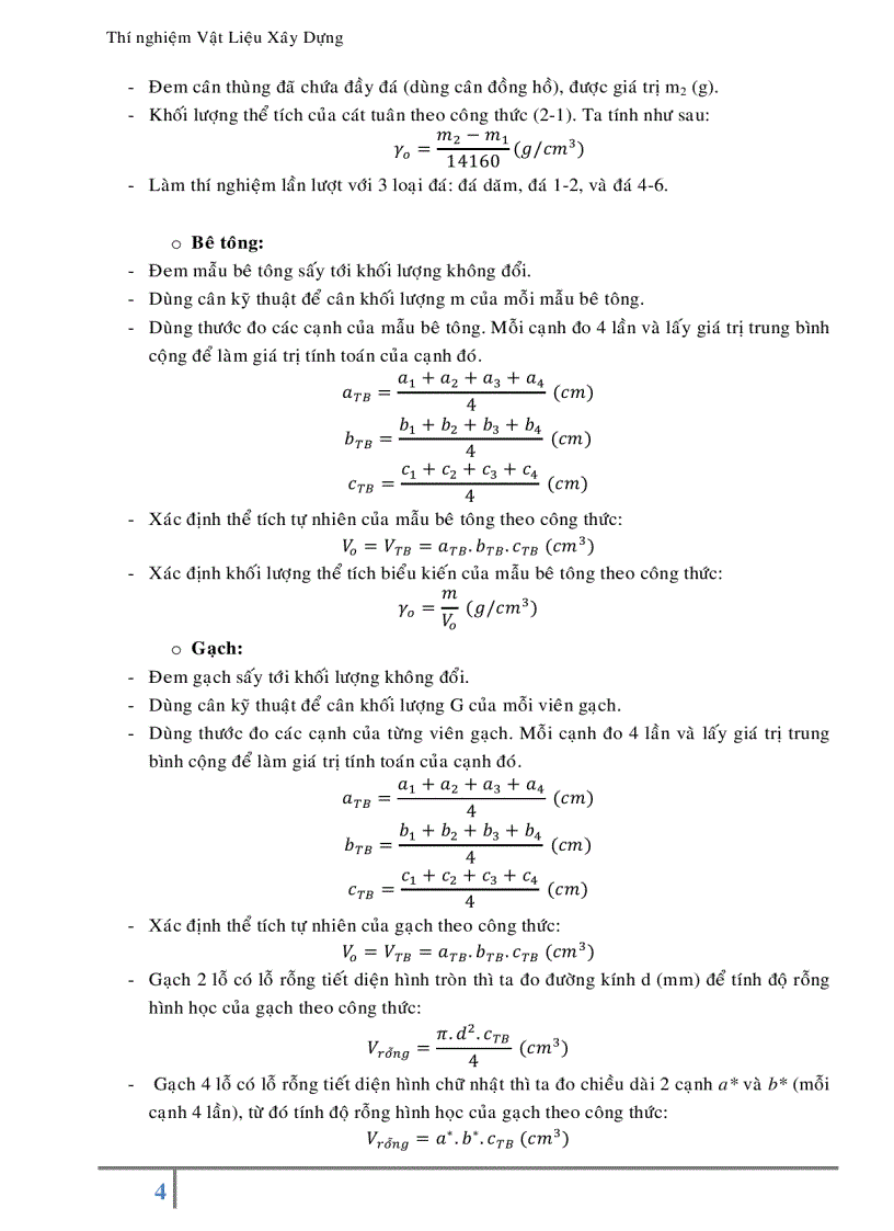 image for page Báo cáo thí nghiệm Vật Liệu Xây Dựng