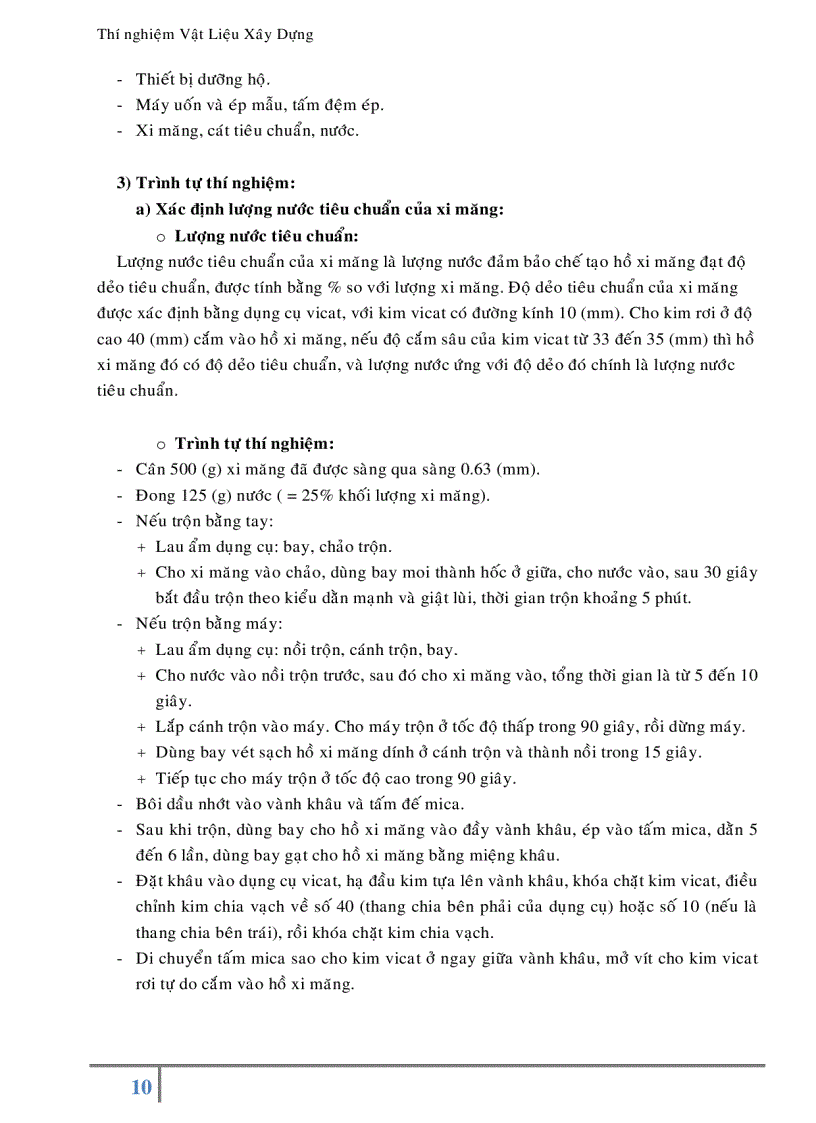 image for page Báo cáo thí nghiệm Vật Liệu Xây Dựng