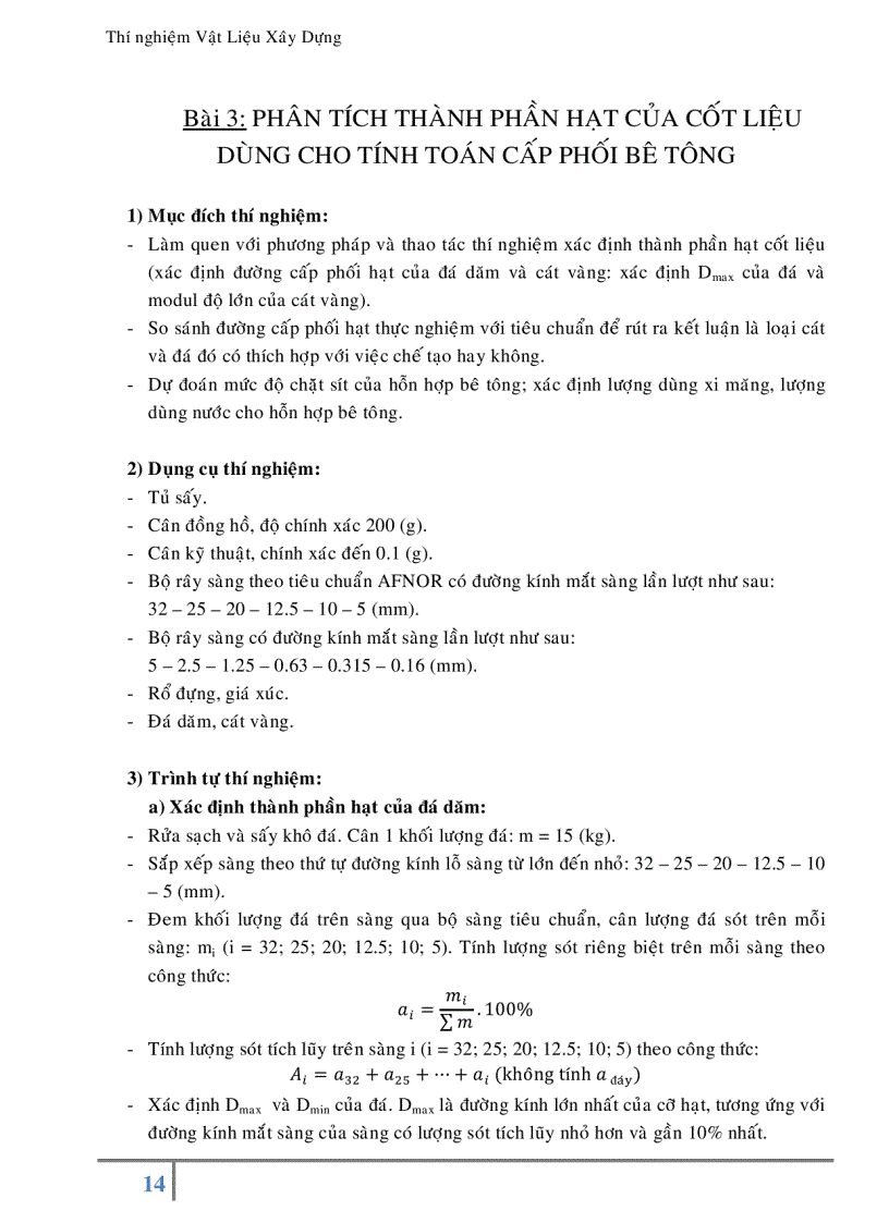 image for page Báo cáo thí nghiệm Vật Liệu Xây Dựng
