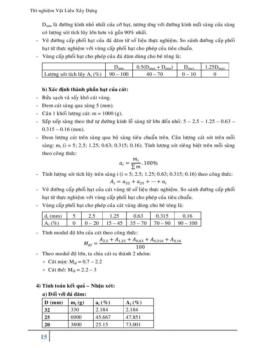 image for page Báo cáo thí nghiệm Vật Liệu Xây Dựng