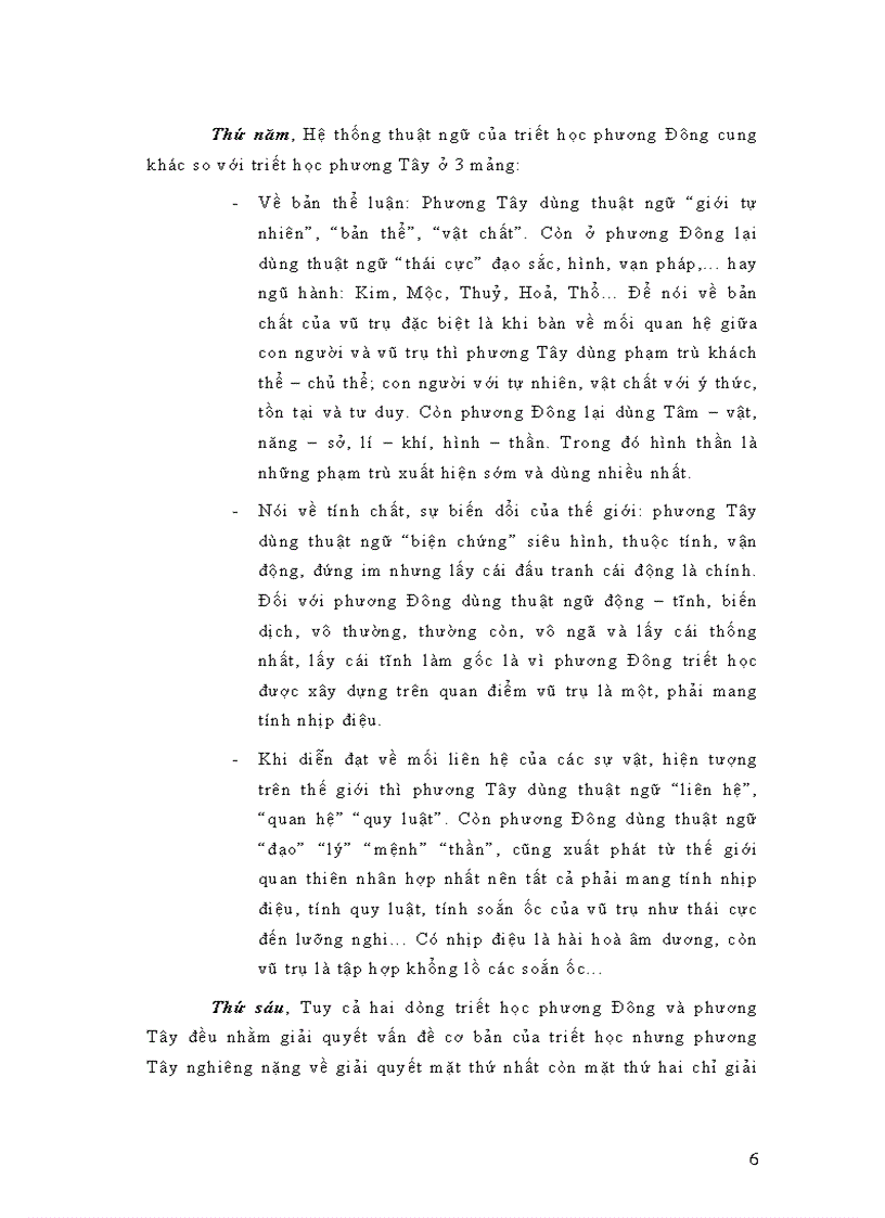 image for page Sự khác biệt căn bản của triết học phương Tây và phương Đông