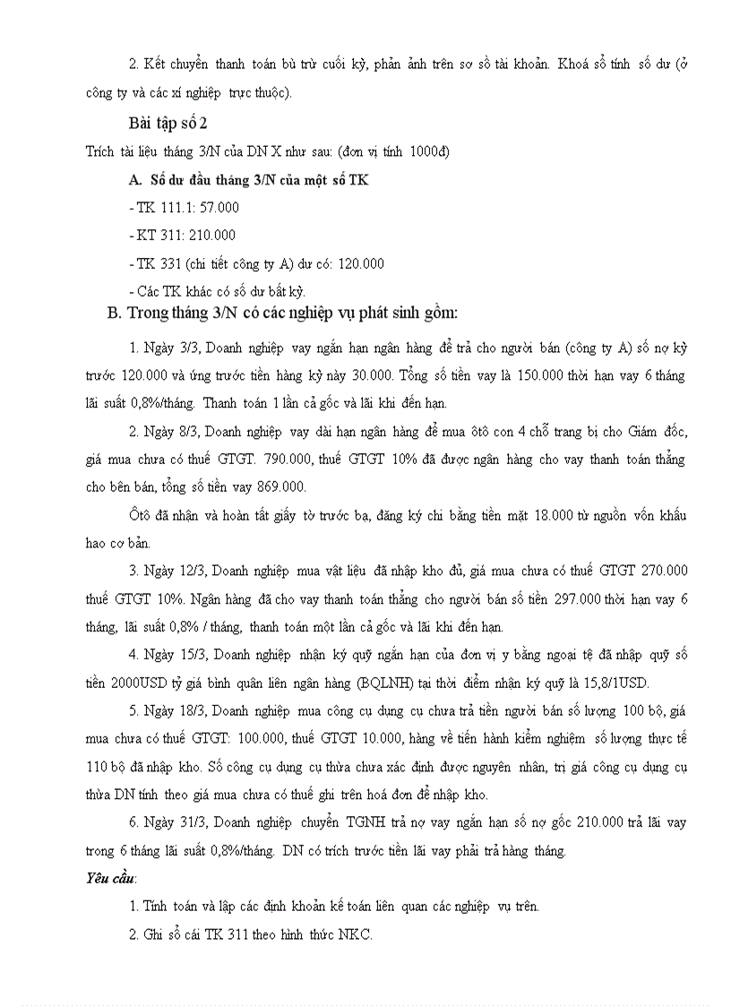 image for page Tuyển tập các bài tập môn kinh tế tài chính