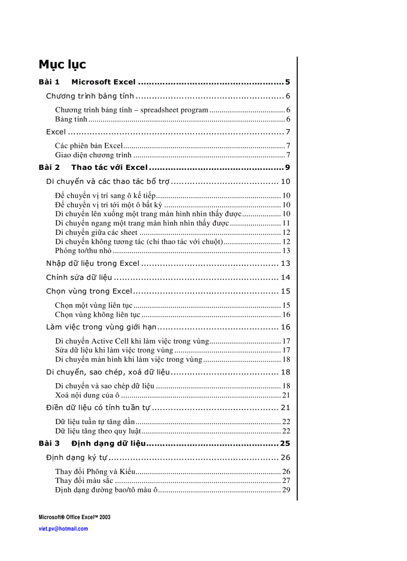 Excel căn bản 2