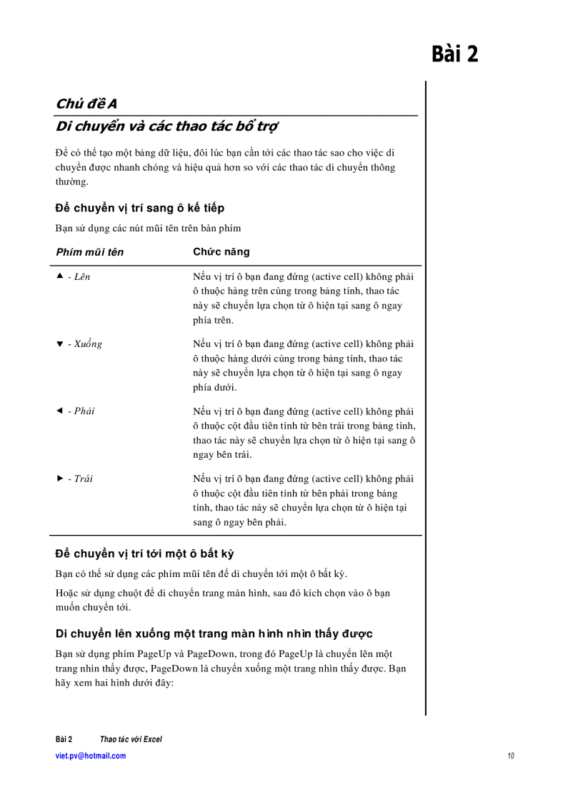 image for page Excel căn bản 2