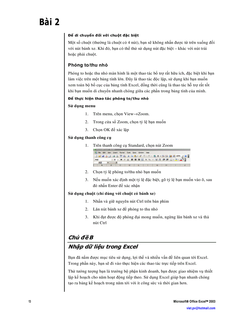 image for page Excel căn bản 2