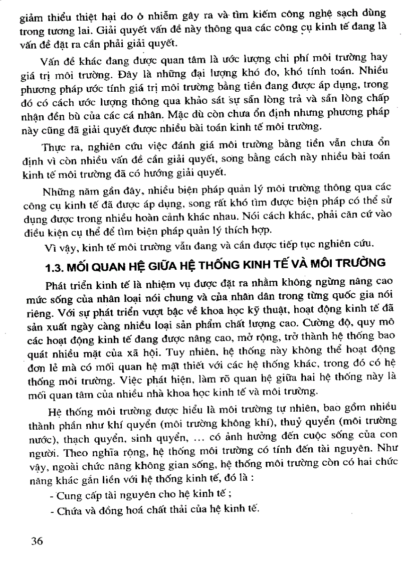 image for page Giáo trình kinh tế môi trường PGS TS Hoàng xuân cơ