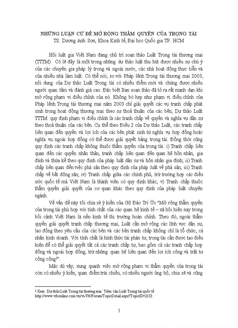 image for page Những luận cứ để mở rộng thẩm quyền của trọng tài