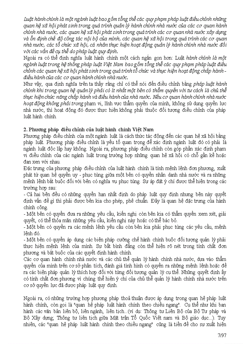 image for page Bài giảng môn Luật hành chính trường Đại học Luật Hà Nội