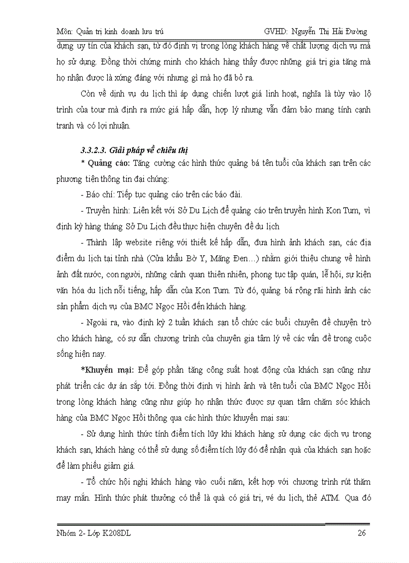 image for page Quản trị kinh doanh lưu trú ĐỀ TÀI XÂY DỰNG CHIẾN LƯỢC KINH DOANH CHO KHÁCH SẠN BMC NGỌC HỒI