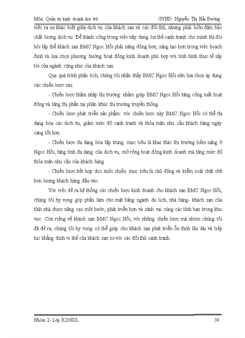 image for page Quản trị kinh doanh lưu trú ĐỀ TÀI XÂY DỰNG CHIẾN LƯỢC KINH DOANH CHO KHÁCH SẠN BMC NGỌC HỒI