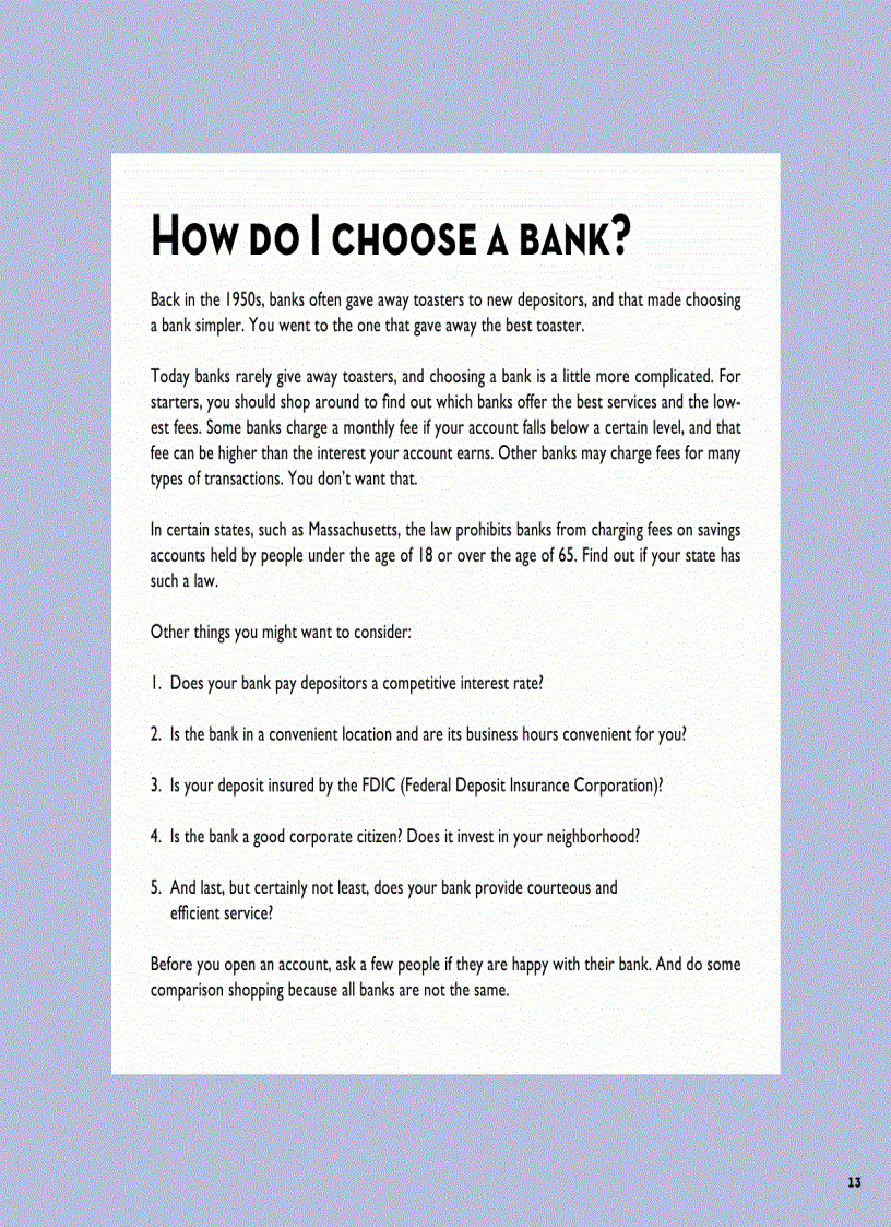 image for page Basic banking