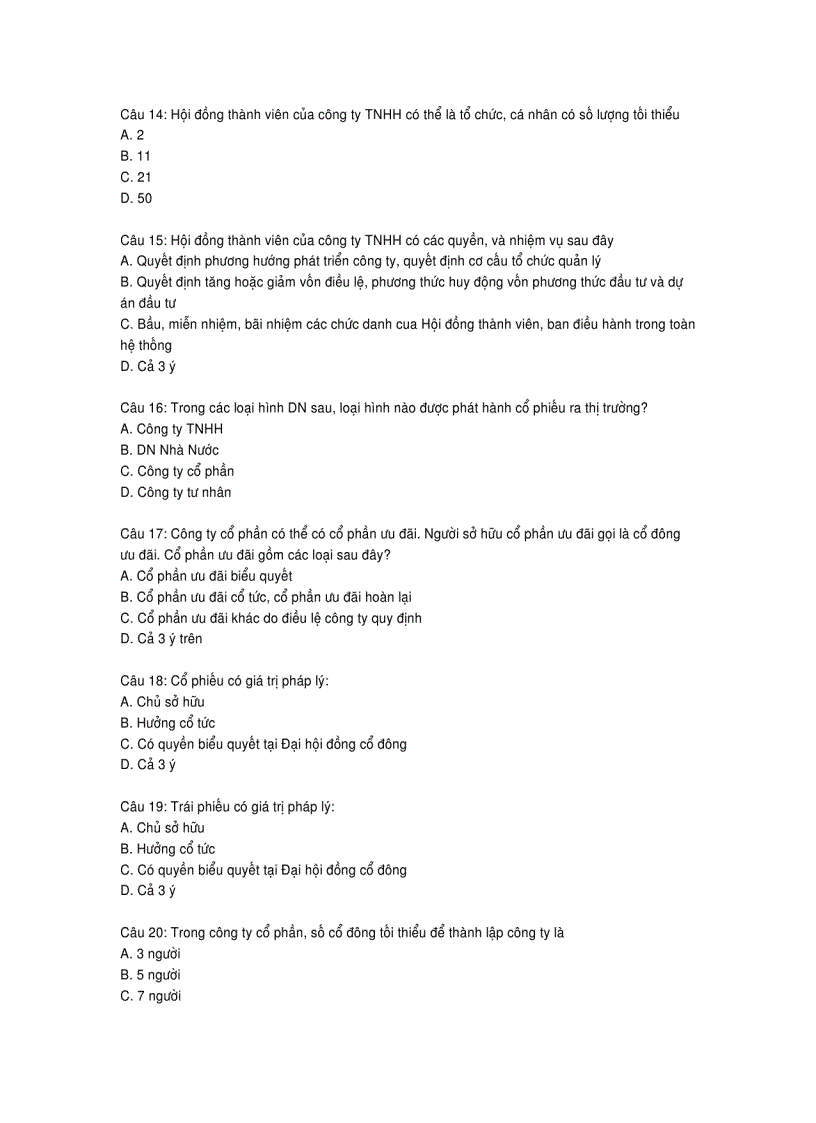 image for page Đề thi trắc nghiệm Quản trị doanh nghiệp