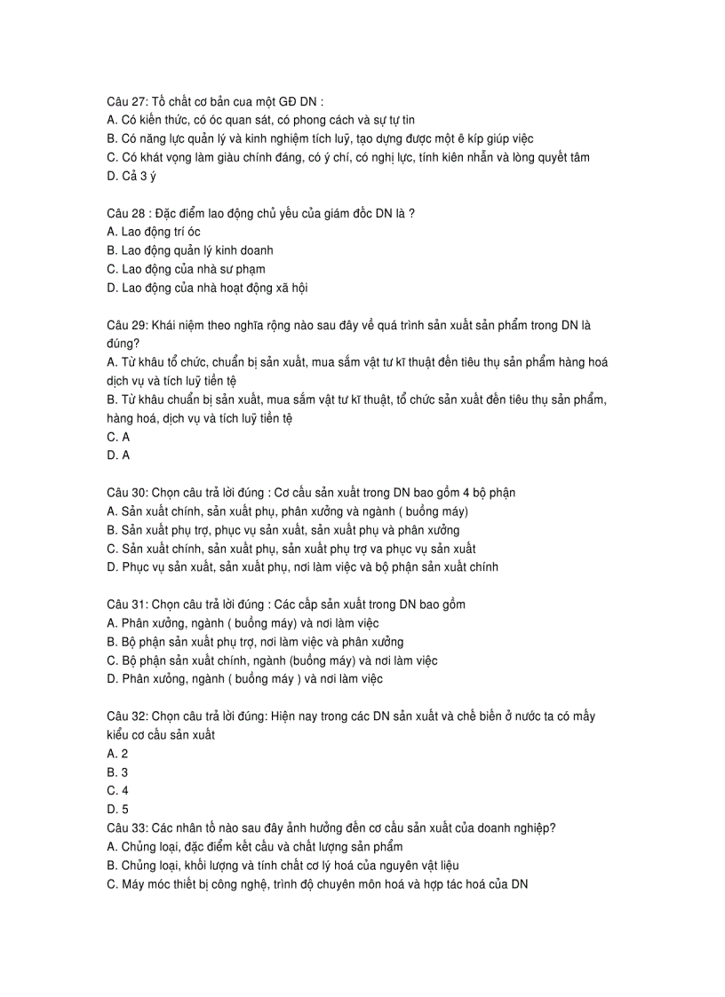 image for page Đề thi trắc nghiệm Quản trị doanh nghiệp