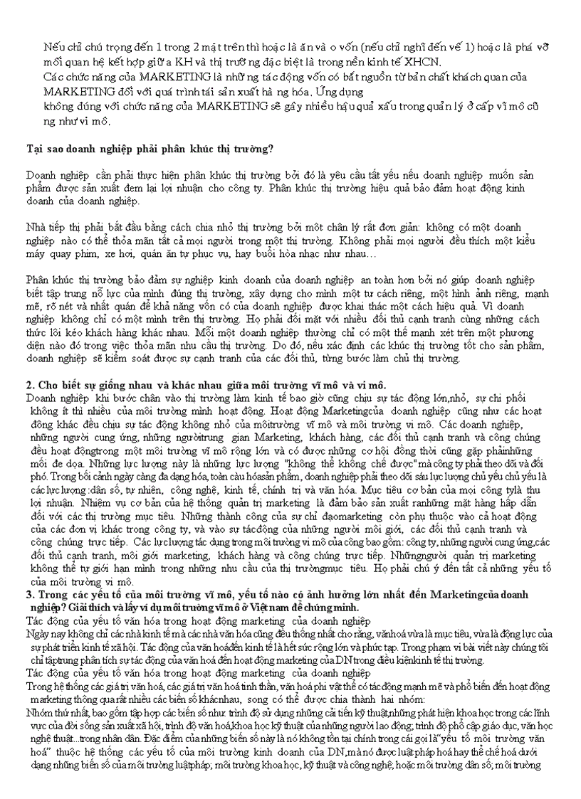 image for page Câu hỏi ôn tập môn marketing căn bản