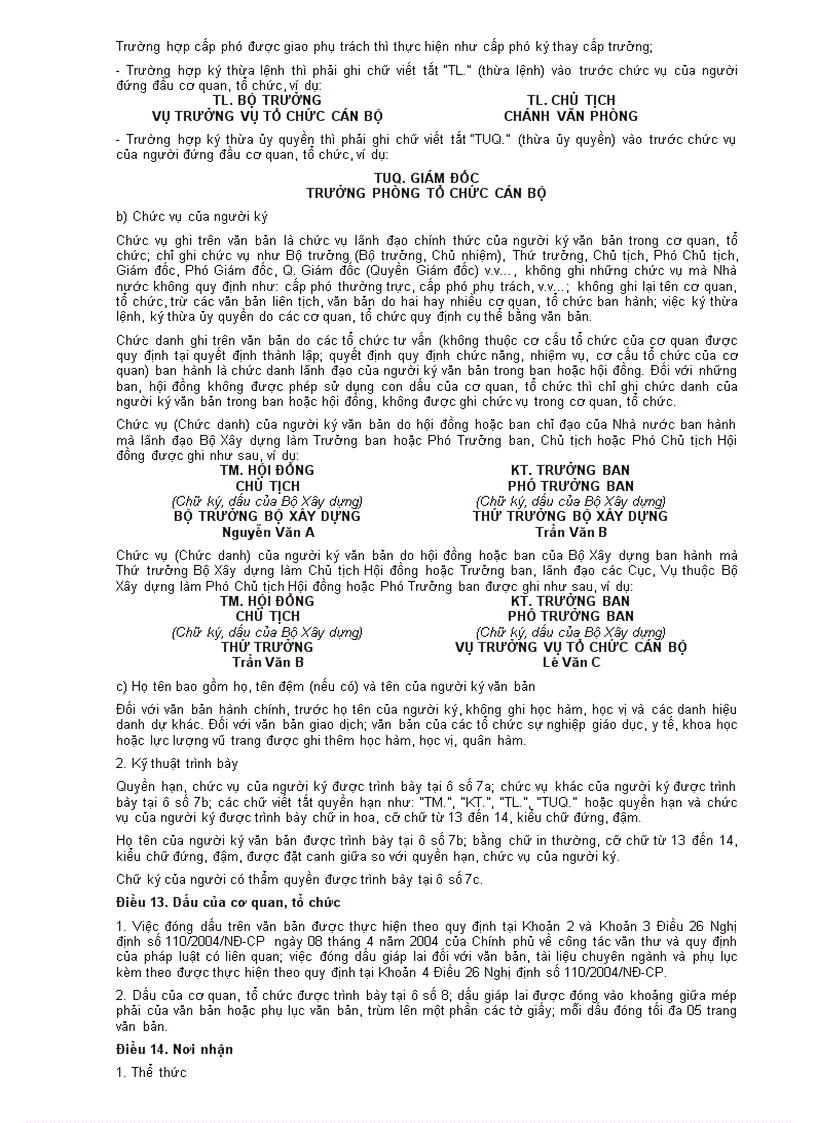 image for page Hướng dẫn thể thức và kỹ thuật trình bày văn bản hành chính