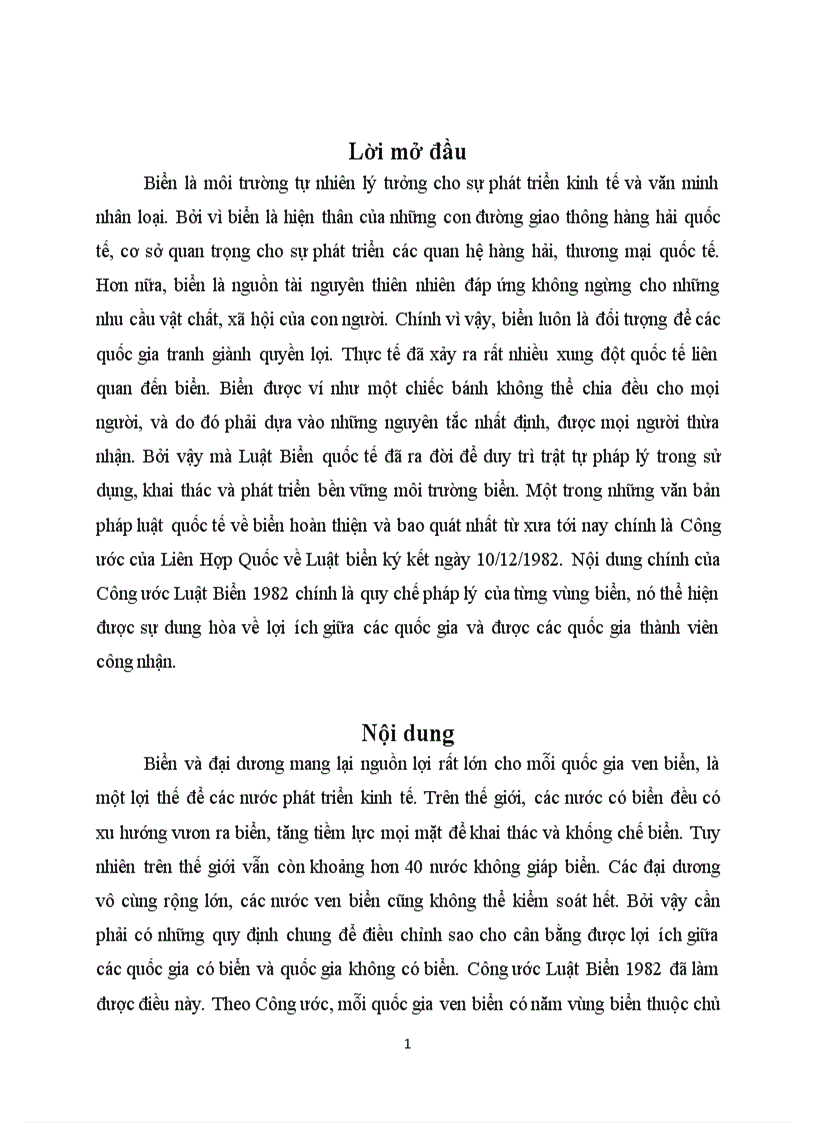 image for page Quy chế pháp lý các vùng biển theo Công ước Luật biển 1982