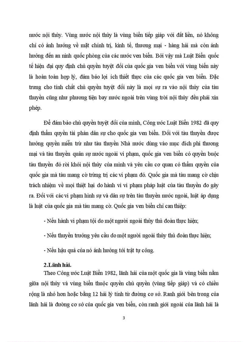 image for page Quy chế pháp lý các vùng biển theo Công ước Luật biển 1982