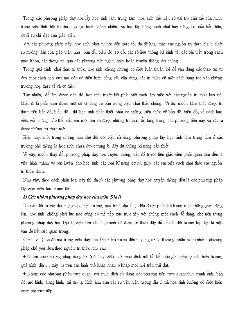 image for page Qúa trình dạy học ở trường phổ thông và các phương pháp dạy học Địa lí