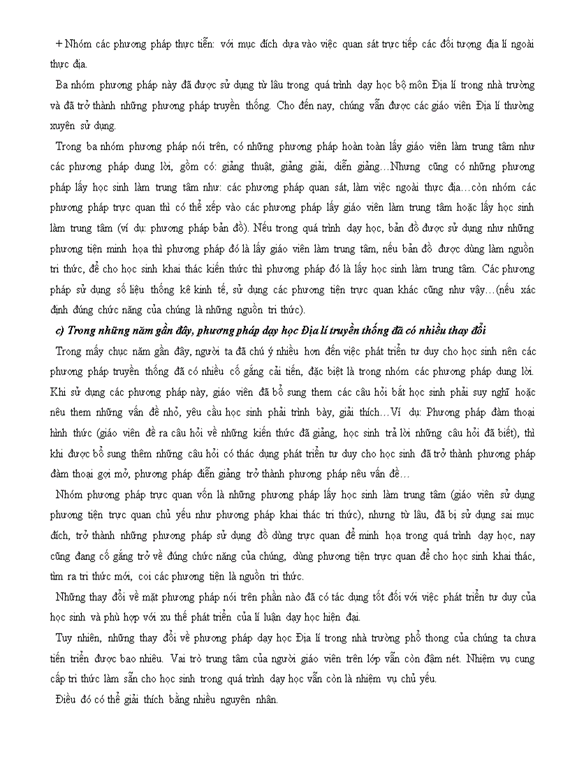 image for page Qúa trình dạy học ở trường phổ thông và các phương pháp dạy học Địa lí