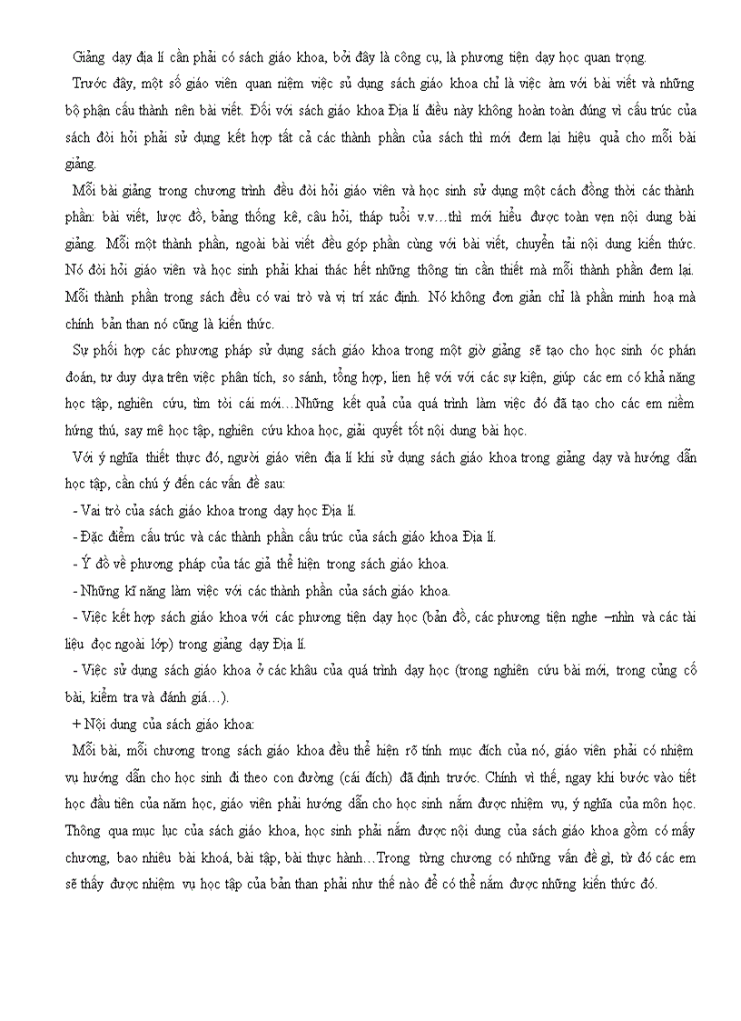 image for page Qúa trình dạy học ở trường phổ thông và các phương pháp dạy học Địa lí