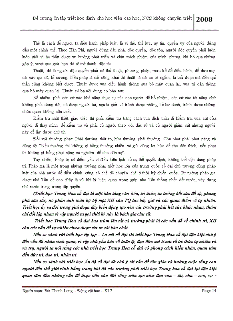 image for page Đề cương ôn tập triết học dành cho học viên cao học