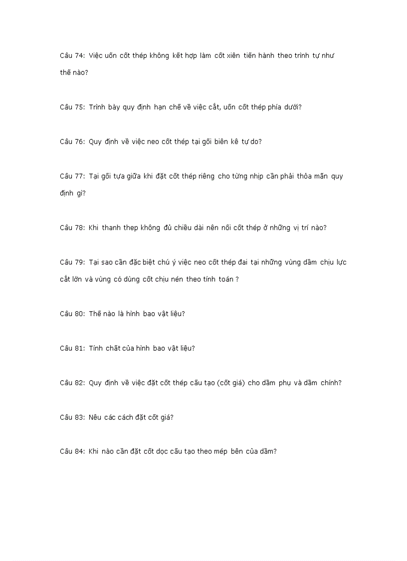 image for page 84 Câu hỏi môn bê tông cốt thép