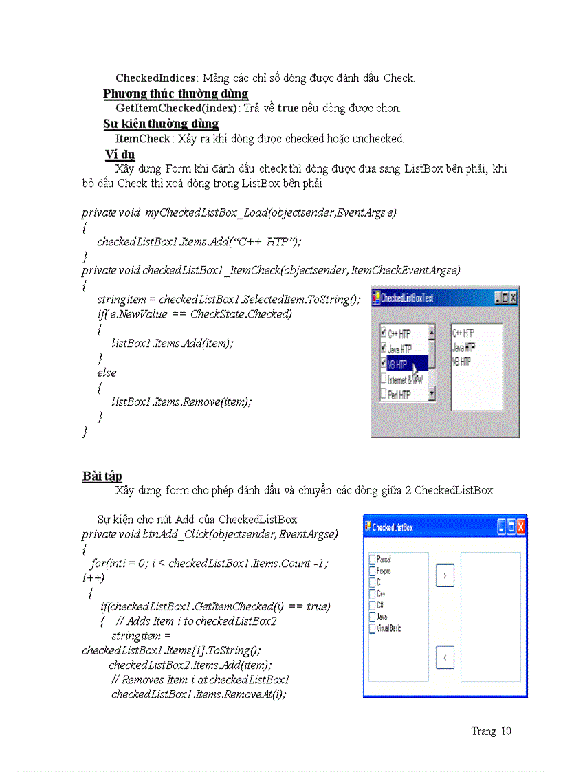 image for page Các điều kiển cơ bản C và bài tập
