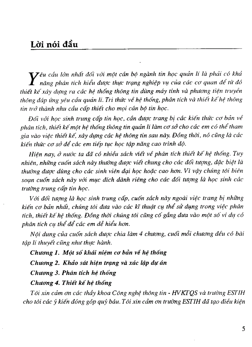image for page Giáo trình phân tích thiết kế hệ thống thông tin quản lý