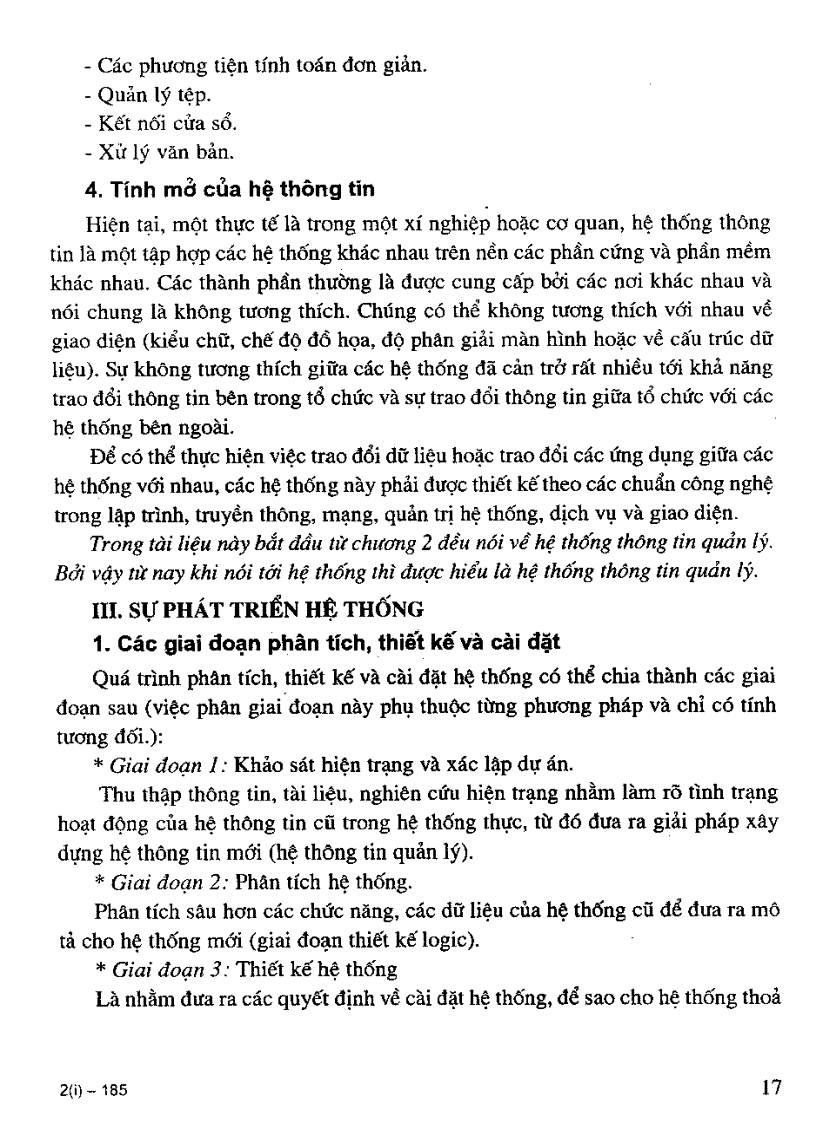 image for page Giáo trình phân tích thiết kế hệ thống thông tin quản lý