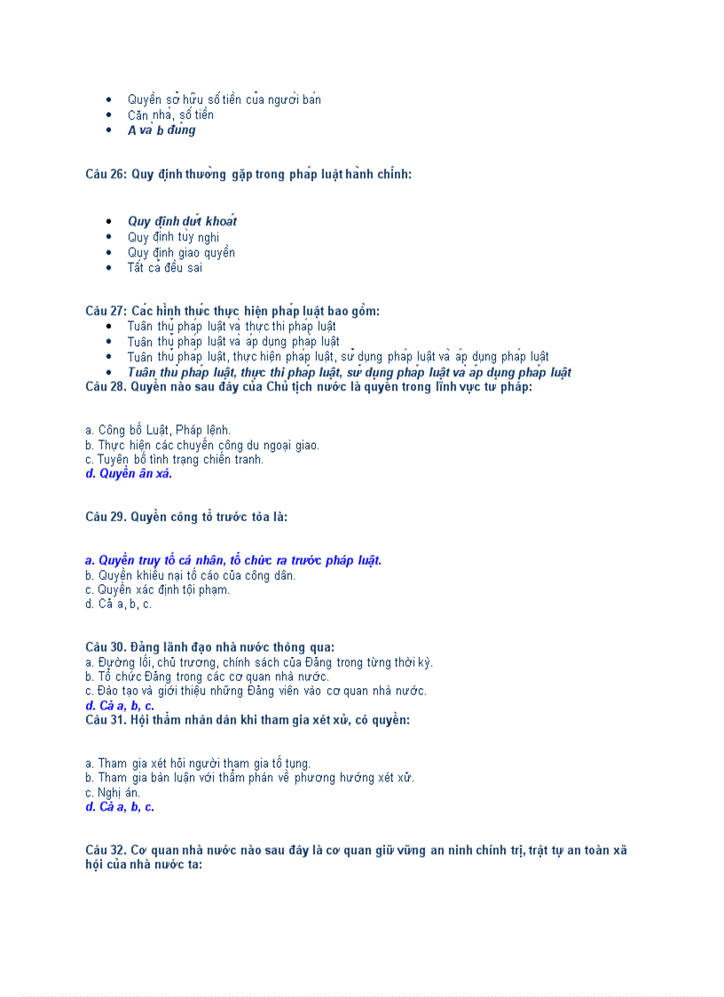 image for page Đề thi và đáp án môn Pháp Luật Đại Cương đề số 1