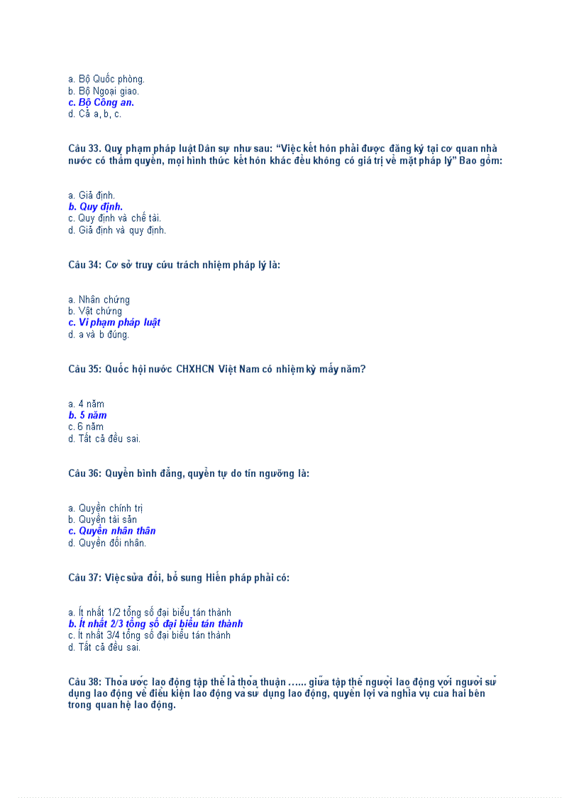 image for page Đề thi và đáp án môn Pháp Luật Đại Cương đề số 1