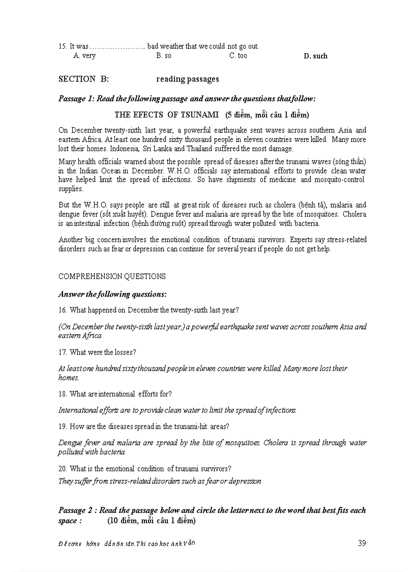 image for page Đề cương ôn tập môn tiếng anh dành cho cao học và nghiên cứu sinh BỘ GIÁO DỤC