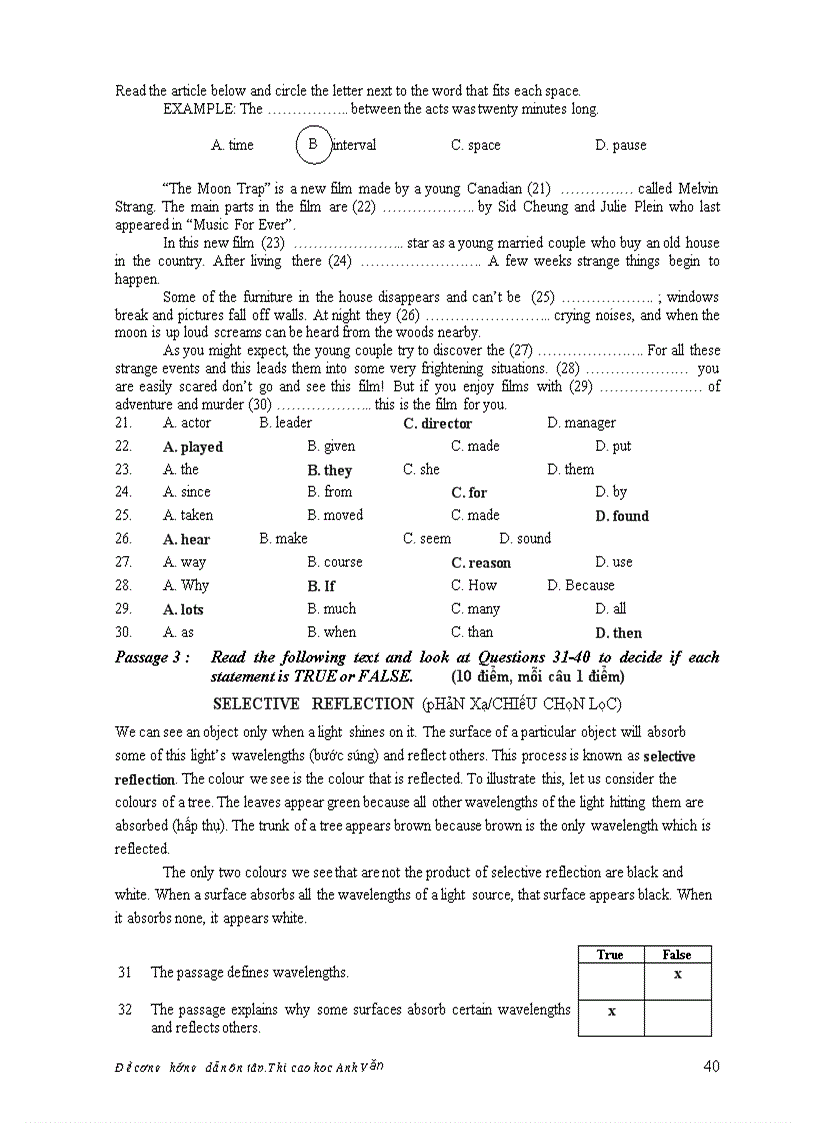 image for page Đề cương ôn tập môn tiếng anh dành cho cao học và nghiên cứu sinh BỘ GIÁO DỤC
