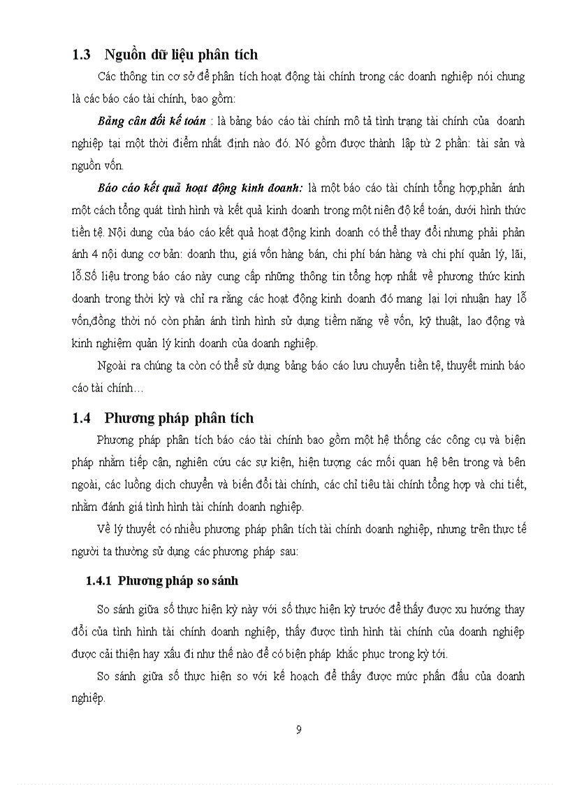 image for page Phân tích báo cáo tài chính công ty cổ phần vật tư xăng dầu comeco giai đoạn 2006 2009