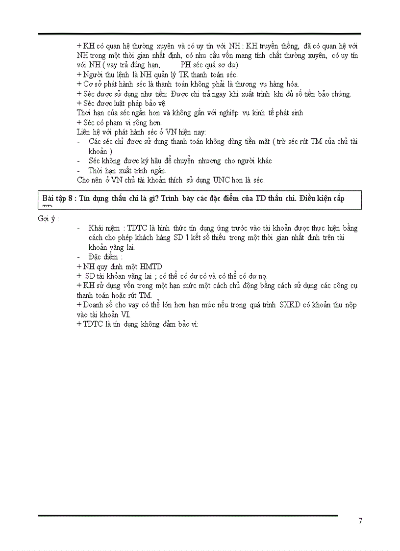 image for page Câu hỏi lý thuyết môn nghiệp vụ kinh doanh ngân hàng