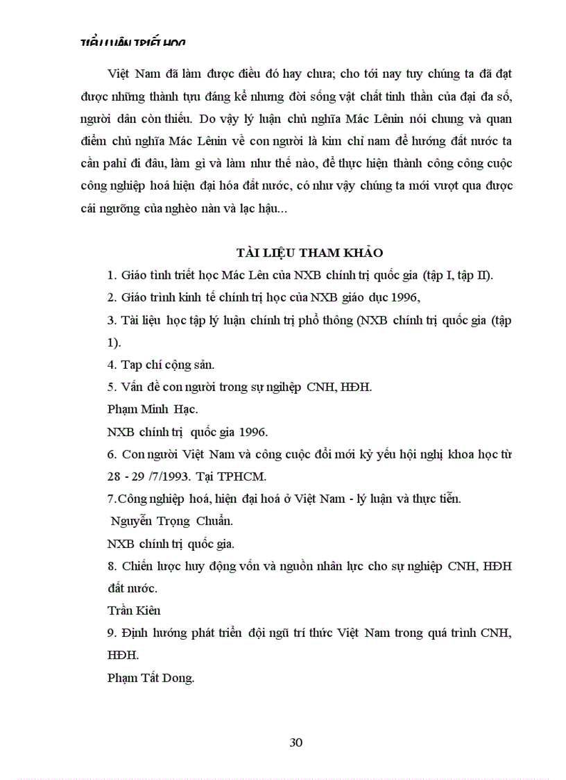 image for page Lý luận của chủ nghĩa Mác về con người và vấn đề con người trong sự nghiệp công nghiệp hoá hiện đại hoá đất nước